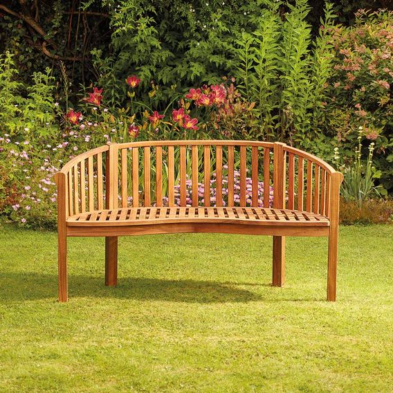 Garden Gear - Acacia 3-Person Banana Bench
